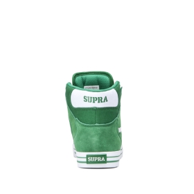 Supra Mens VAIDER High Top Shoes Green/white | US-77448